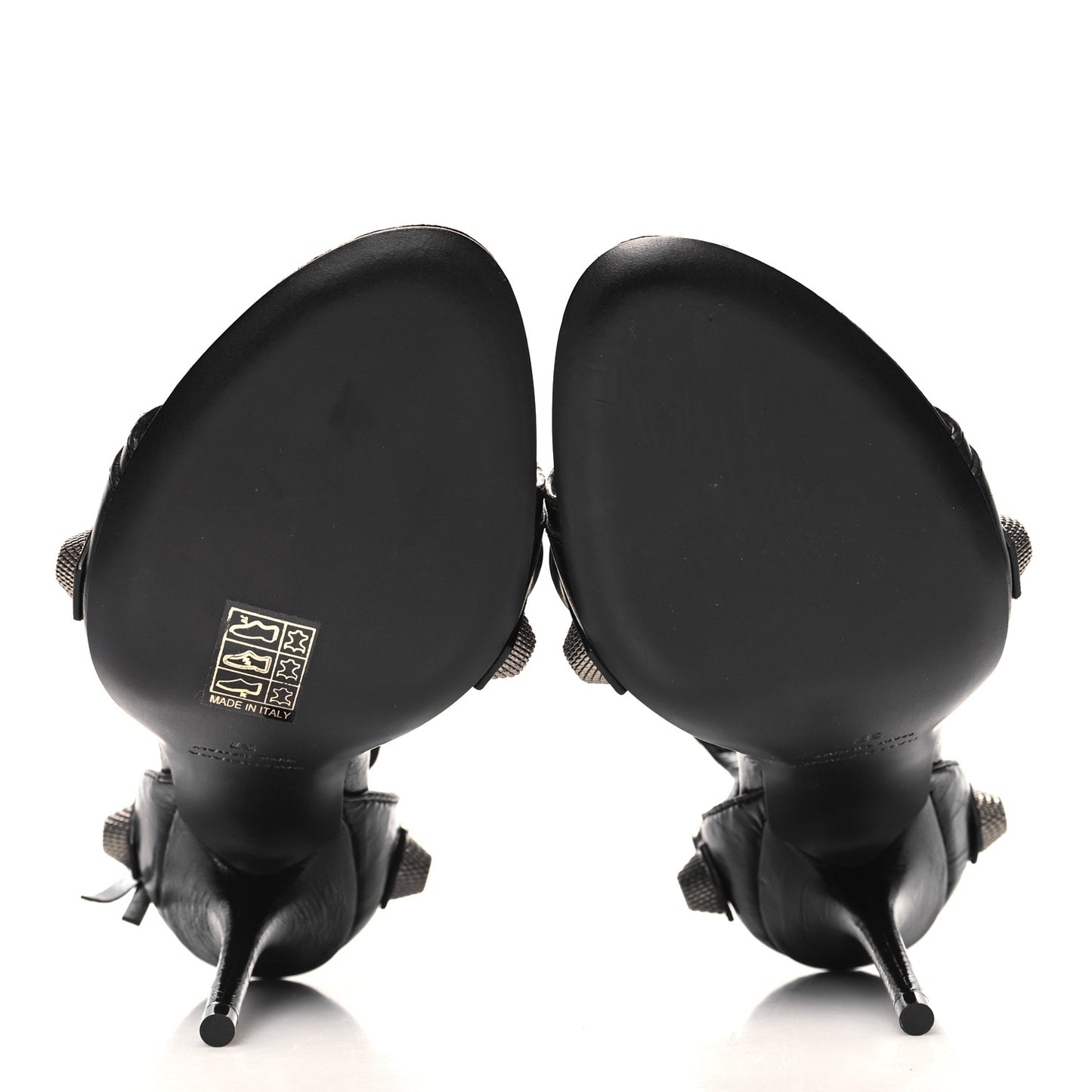 Agneau Arena Cagole 110mm Sandals 37 Black