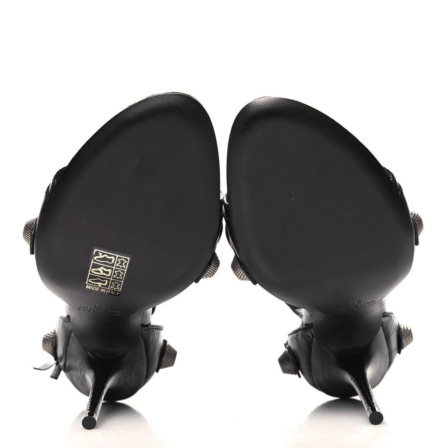 Balenciaga Agneau Arena Cagole 110mm Sandals 37 Black 6 of 10