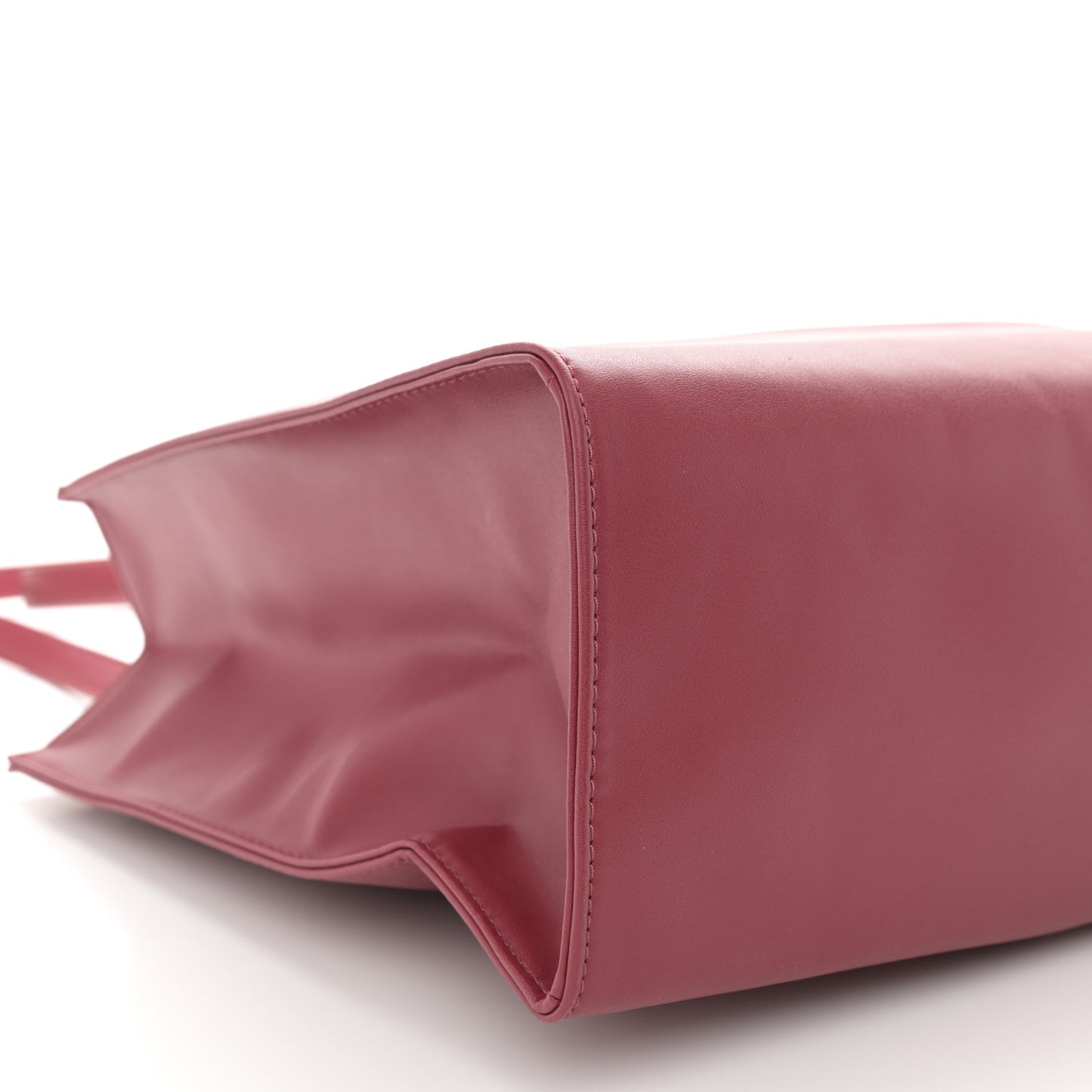 Vegan Leather Medium Shopping Bag Oxblood