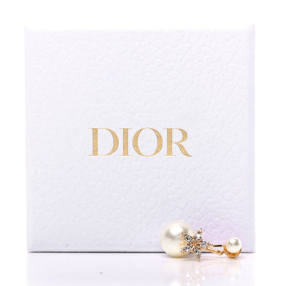 Christian Dior Pearl Crystal My ABCDior Tribales Etoile Earring Gold 5 of 5