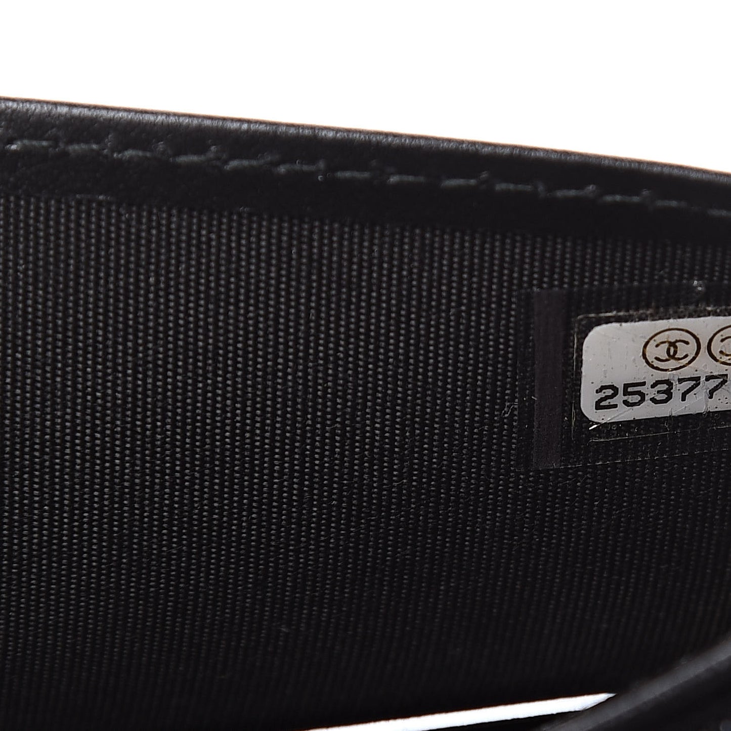 Caviar Quilted Boy Yen Wallet Black