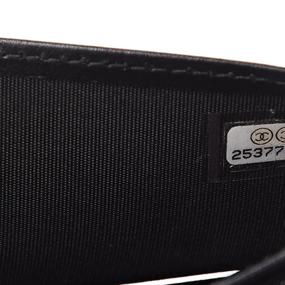 Chanel Caviar Quilted Boy Yen Wallet Black 8 of 9