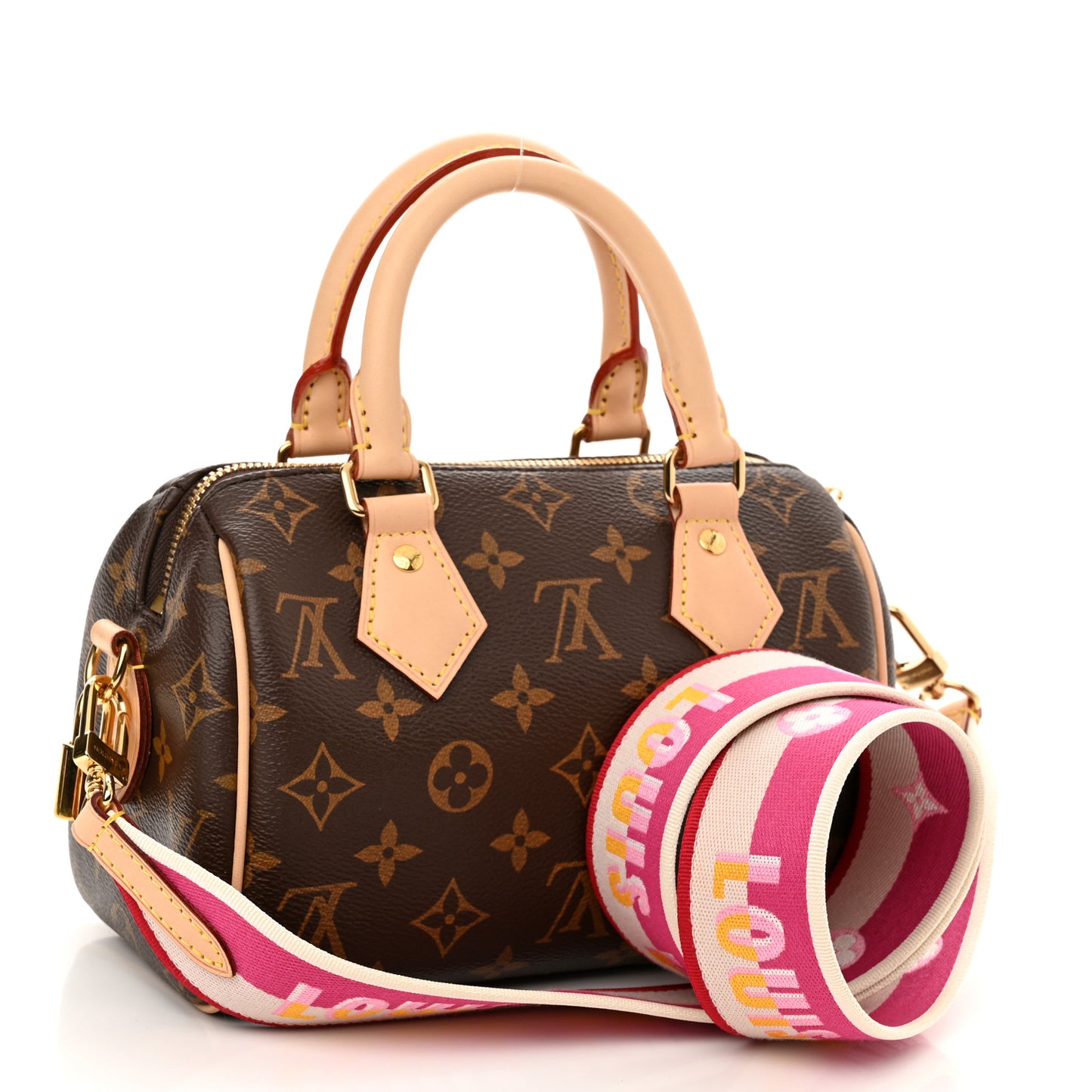 Monogram Speedy Bandouliere 20 Fuchsia