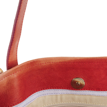 Jimmy Choo Glazed Canvas Printed Scarlet Tote Multicolor 9 of 9