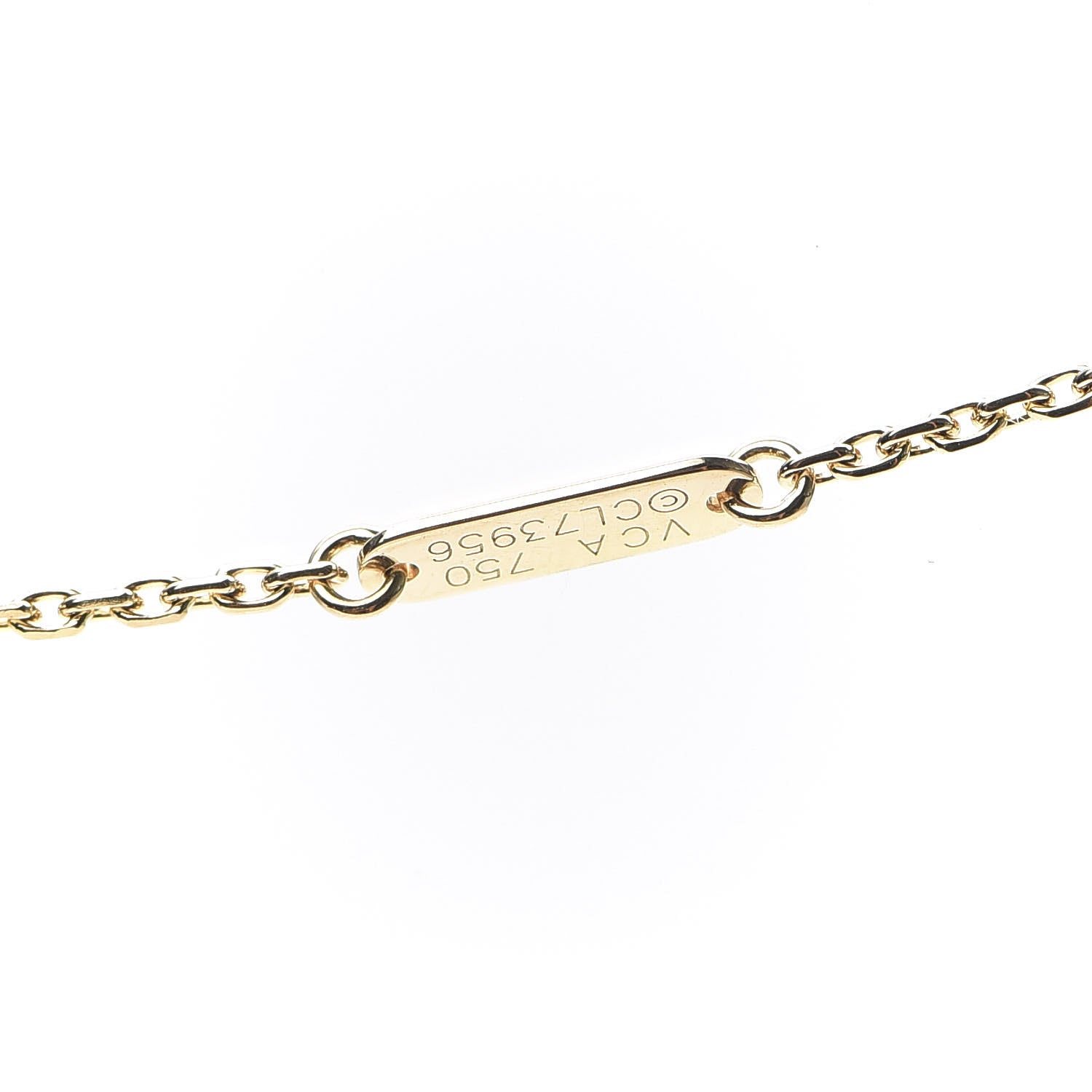 Van Cleef & Arpels 18K Yellow Gold Vintage Alhambra Pendant Necklace 5 of 5