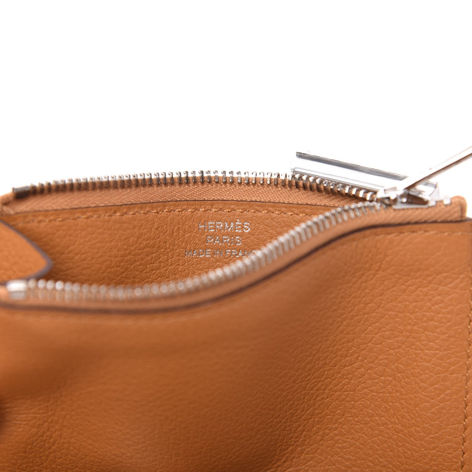 Hermes Evercolor Constance Slim Wallet Caramel 10 of 10