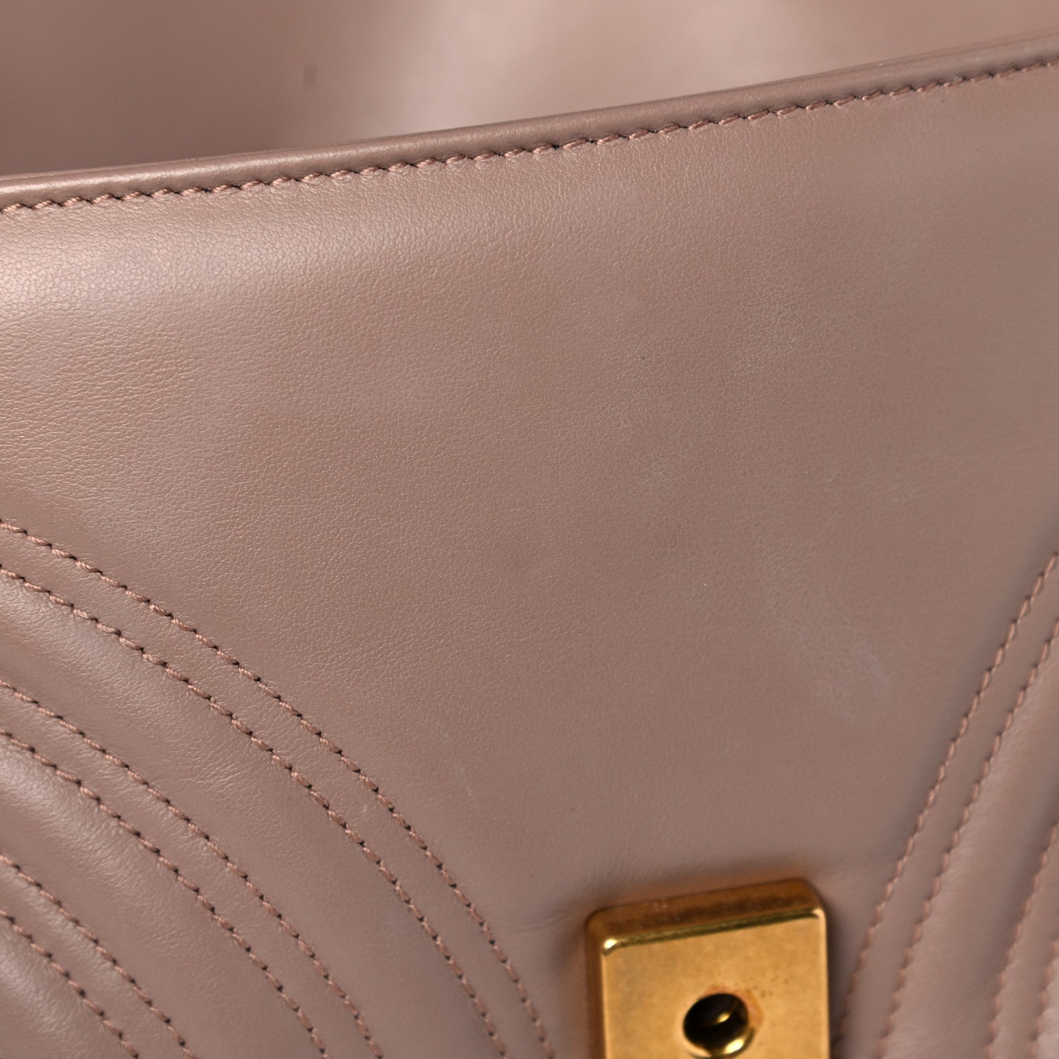 Gucci Calfskin Matelasse Small GG Marmont Shoulder Bag Porcelain Rose 13 of 16