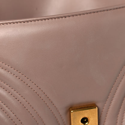 Gucci Calfskin Matelasse Small GG Marmont Shoulder Bag Porcelain Rose 13 of 16
