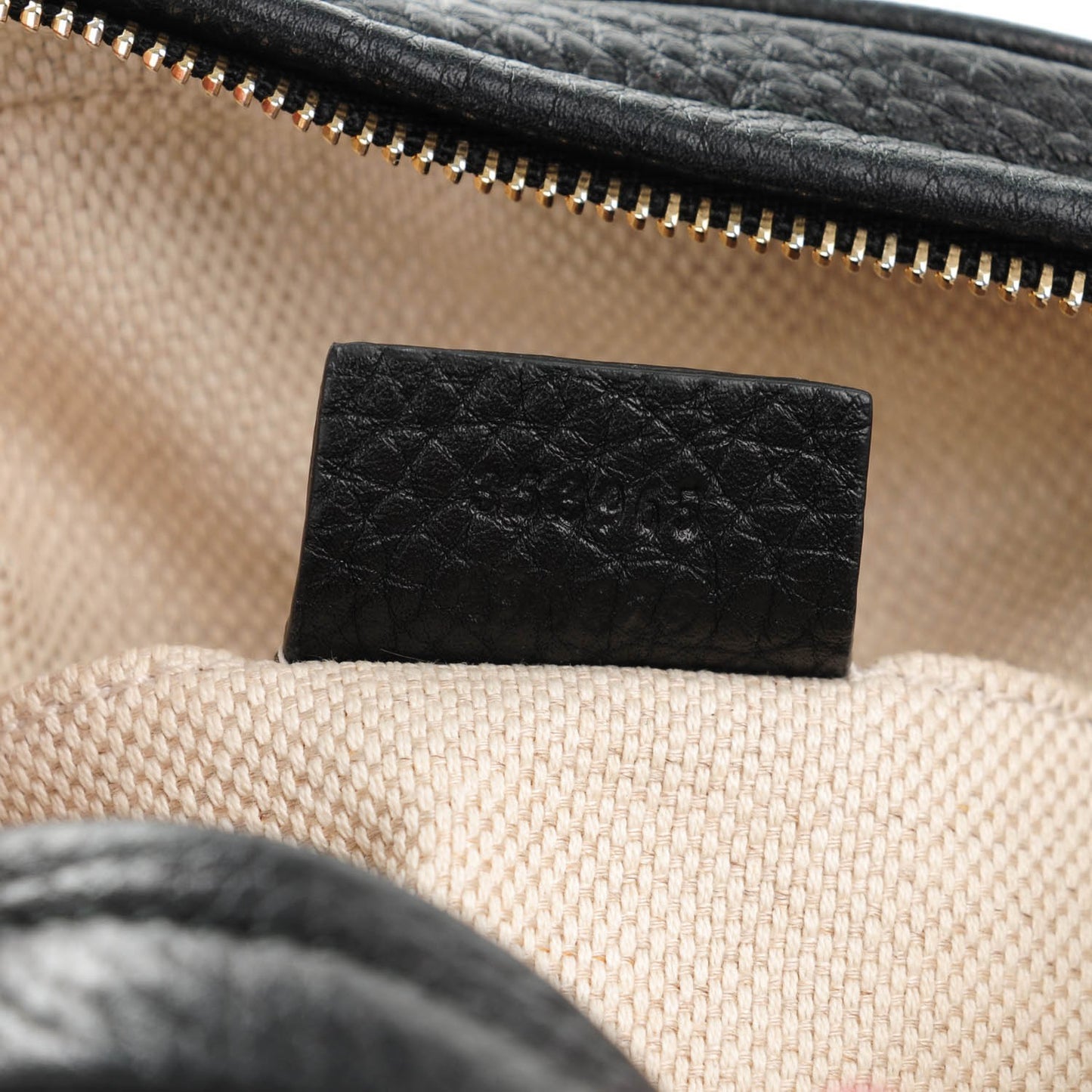 Pebbled Calfskin Mini Soho Chain Bag Black