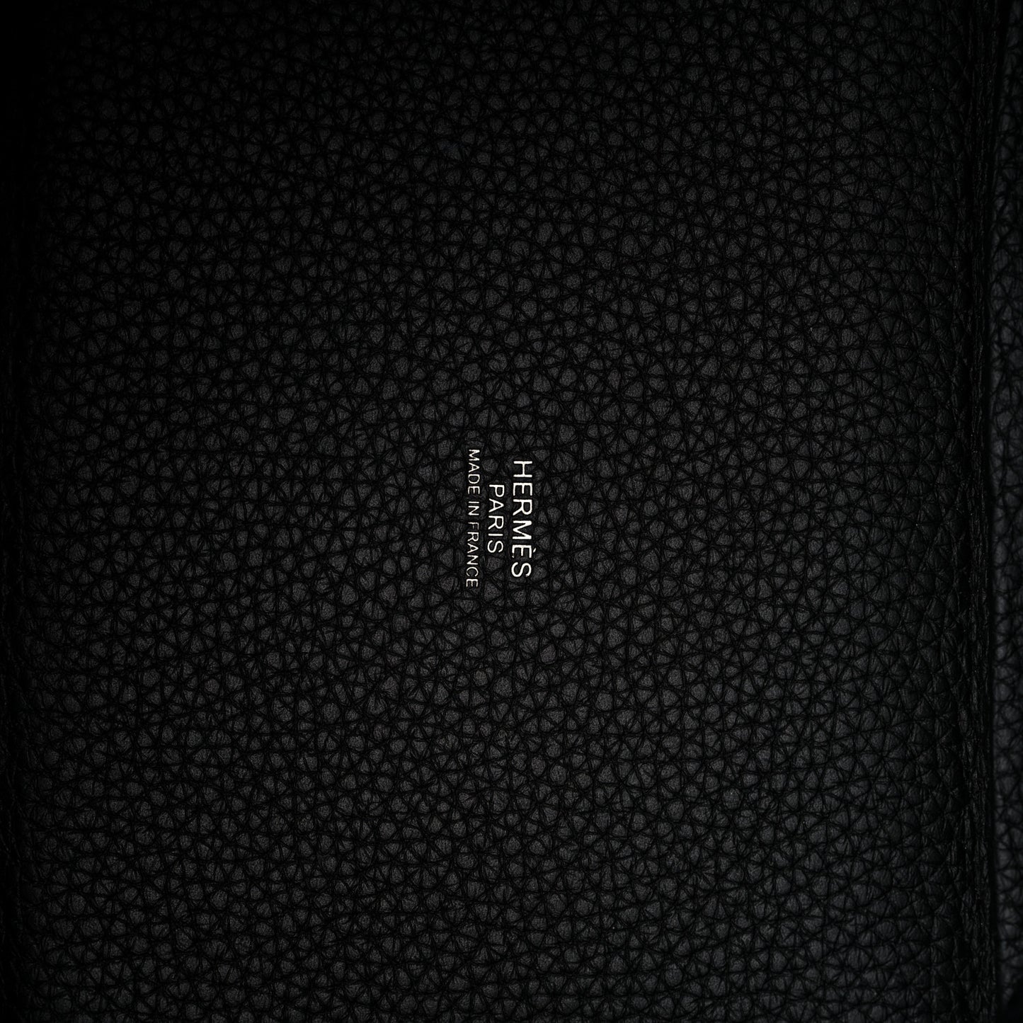 Taurillon Clemence Monochrome Picotin Lock 18 PM Black
