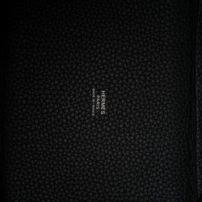 Hermes Taurillon Clemence Monochrome Picotin Lock 18 PM Black 6 of 12