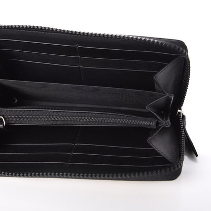 Gucci GG Supreme Monogram Blooms Zip Around Wallet Beige New Military Black 5 of 8