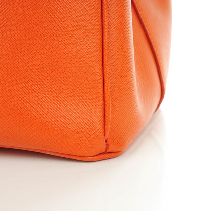 Prada Saffiano Lux Large Tote Papaya 9 of 9