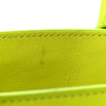 Saint Laurent Calfskin Nano Sac De Jour Neon Yellow 10 of 14