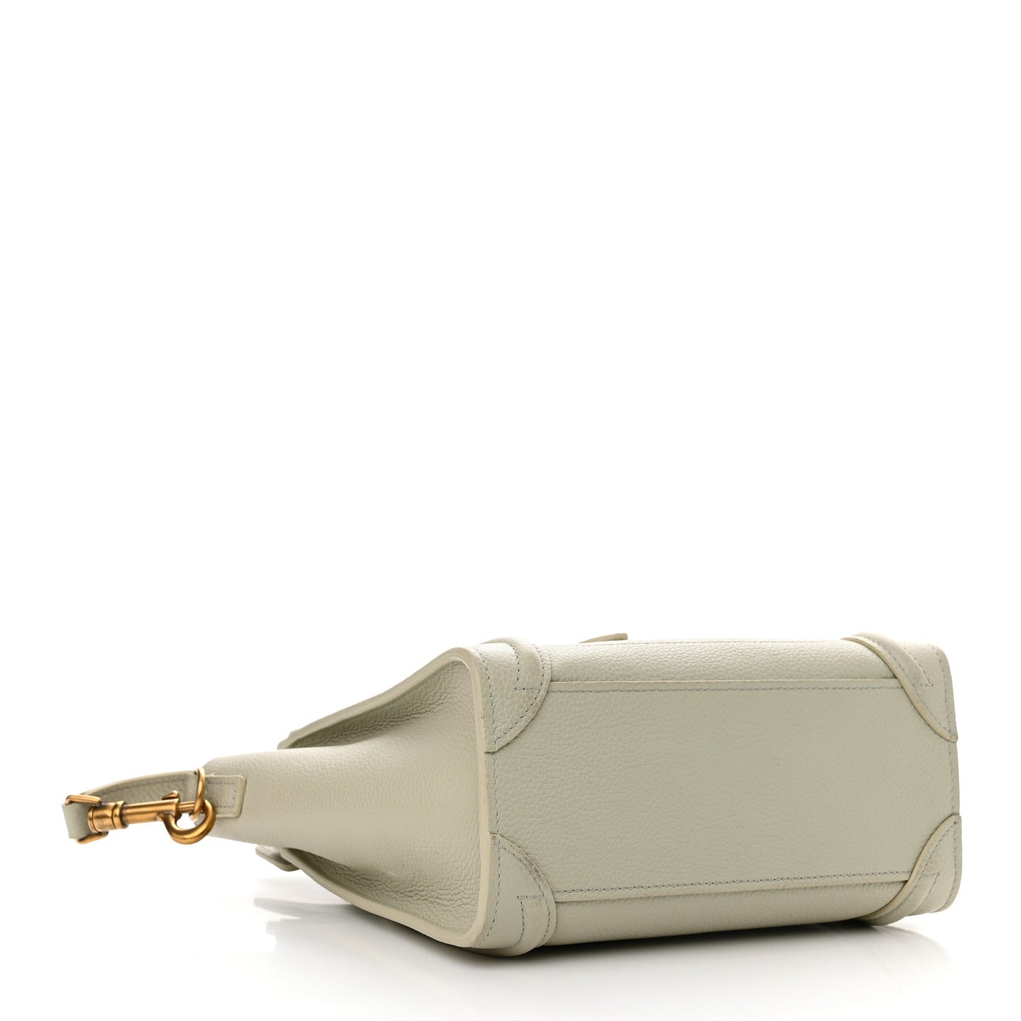 Drummed Calfskin Nano Luggage Vert D'eau