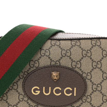 Gucci GG Supreme Monogram Web Neo Vintage Shoulder Bag Beige New Acero Crop 8 of 10