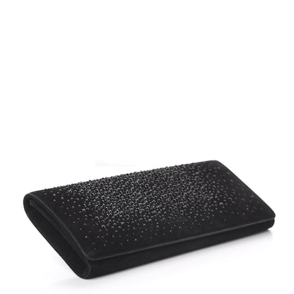 Gucci Suede Crystal Clutch Black 3 of 5