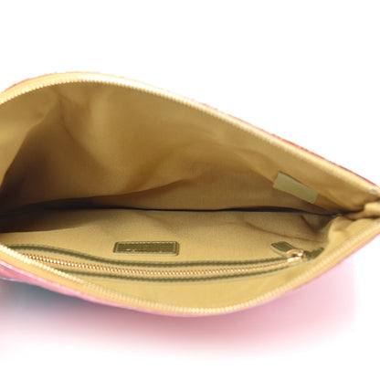 Chanel Metallic Goatskin Quilted Medium 2.55 Reissue Cosmetic Case Multicolor 5 of 7