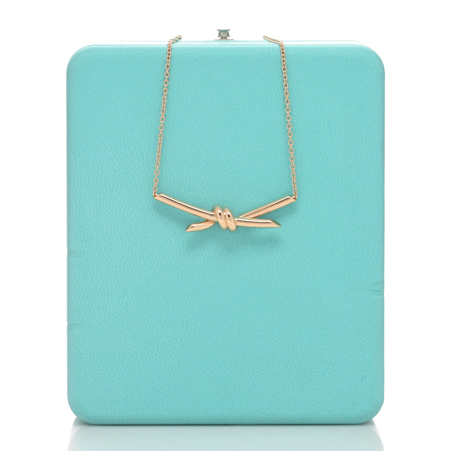 18K Rose Gold Knot Necklace
