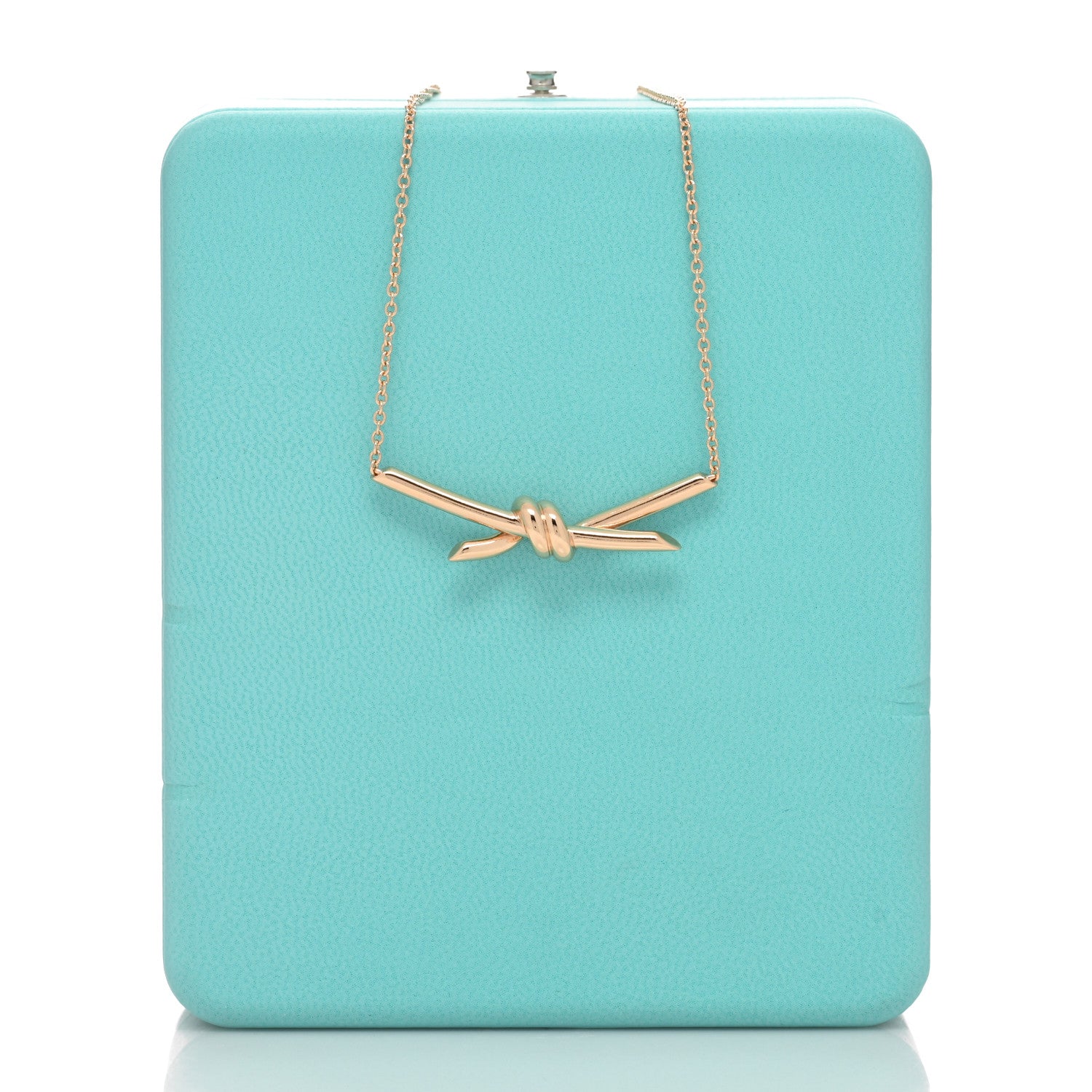 Tiffany 18K Rose Gold Knot Necklace 4 of 4