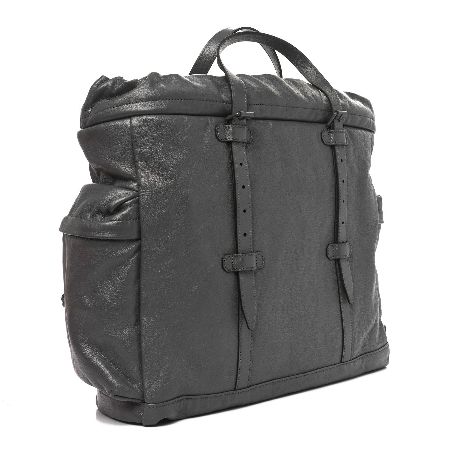 Gucci Piuma Lux Energy Monochrome Double G Drawstring Tote Grey 3 of 10