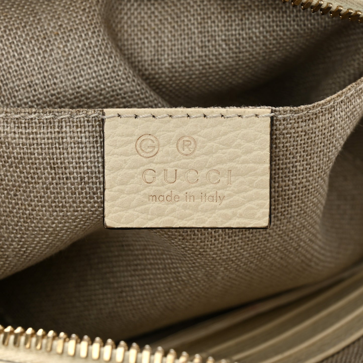Monogram Dollar Calfskin Mini Bree Messenger Bag Beige Ebony Avoire