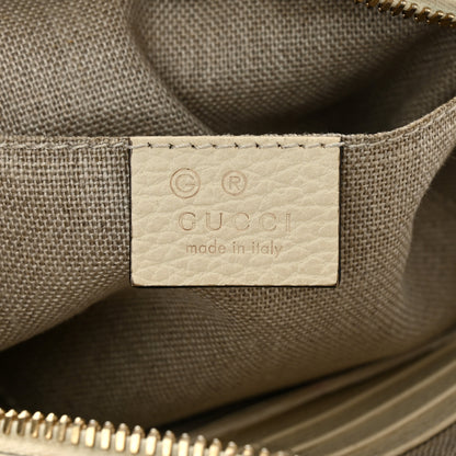 Gucci Monogram Dollar Calfskin Mini Bree Messenger Bag Beige Ebony Avoire 6 of 12