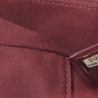 Chanel Canvas Small Deauville Tote Red 7 of 12