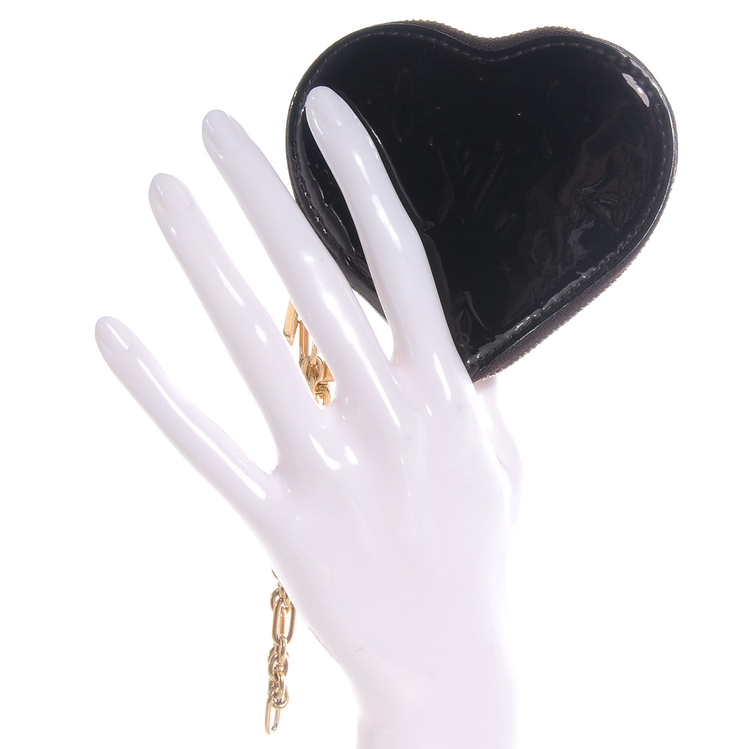 Louis Vuitton Vernis Coeur Heart Coin Purse Amarante 2 of 8