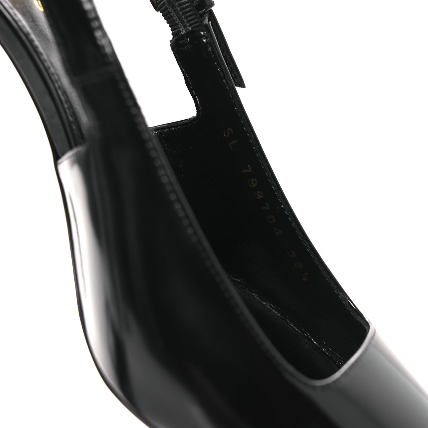Vitello Marilyn Lee 75 Slingback Pumps 38.5 Black