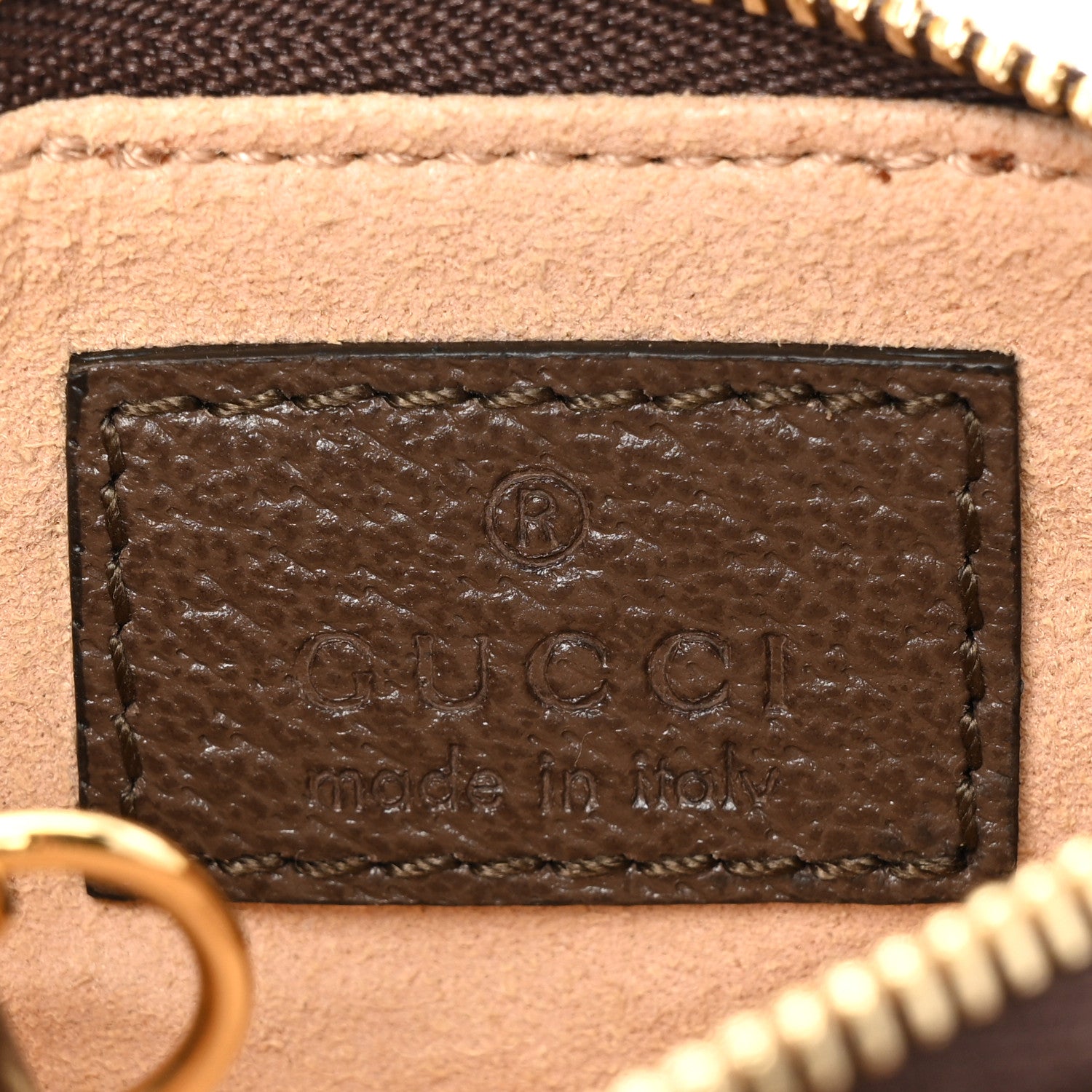 Gucci GG Supreme Monogram Web Ophidia Key Case Beige New Acero 6 of 9