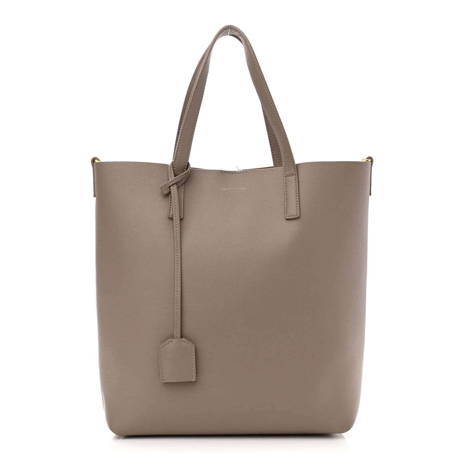 Saint Laurent Calfskin Toy Shopping Tote Dark Beige 1 of 17