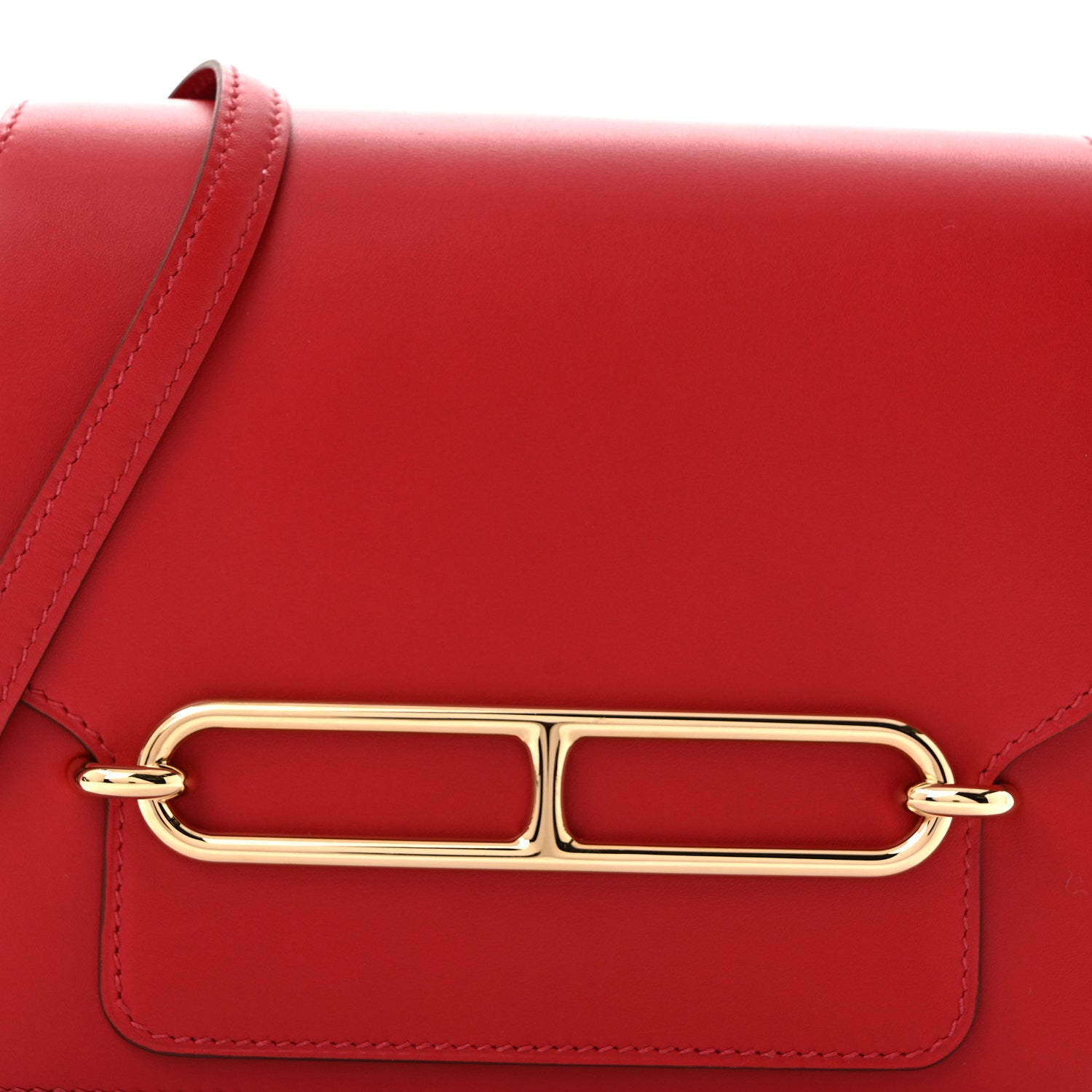 Hermes Allegro Mini Sac Roulis Rouge Piment 9 of 12
