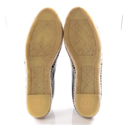 Chanel Lambskin CC Espadrilles 39 Black 5 of 8