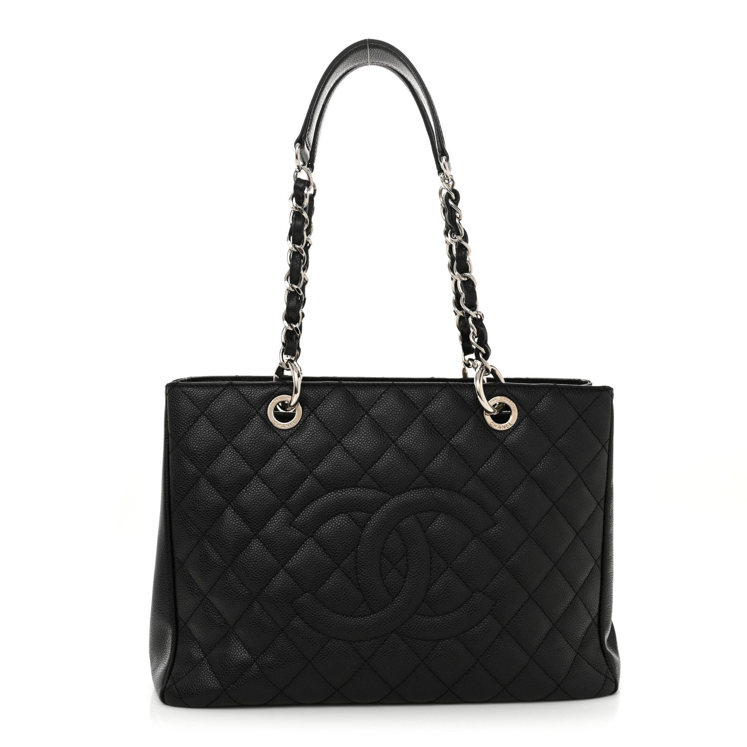 Chanel Caviar Quilted Grand Shopping Tote GST Black 1 of 12