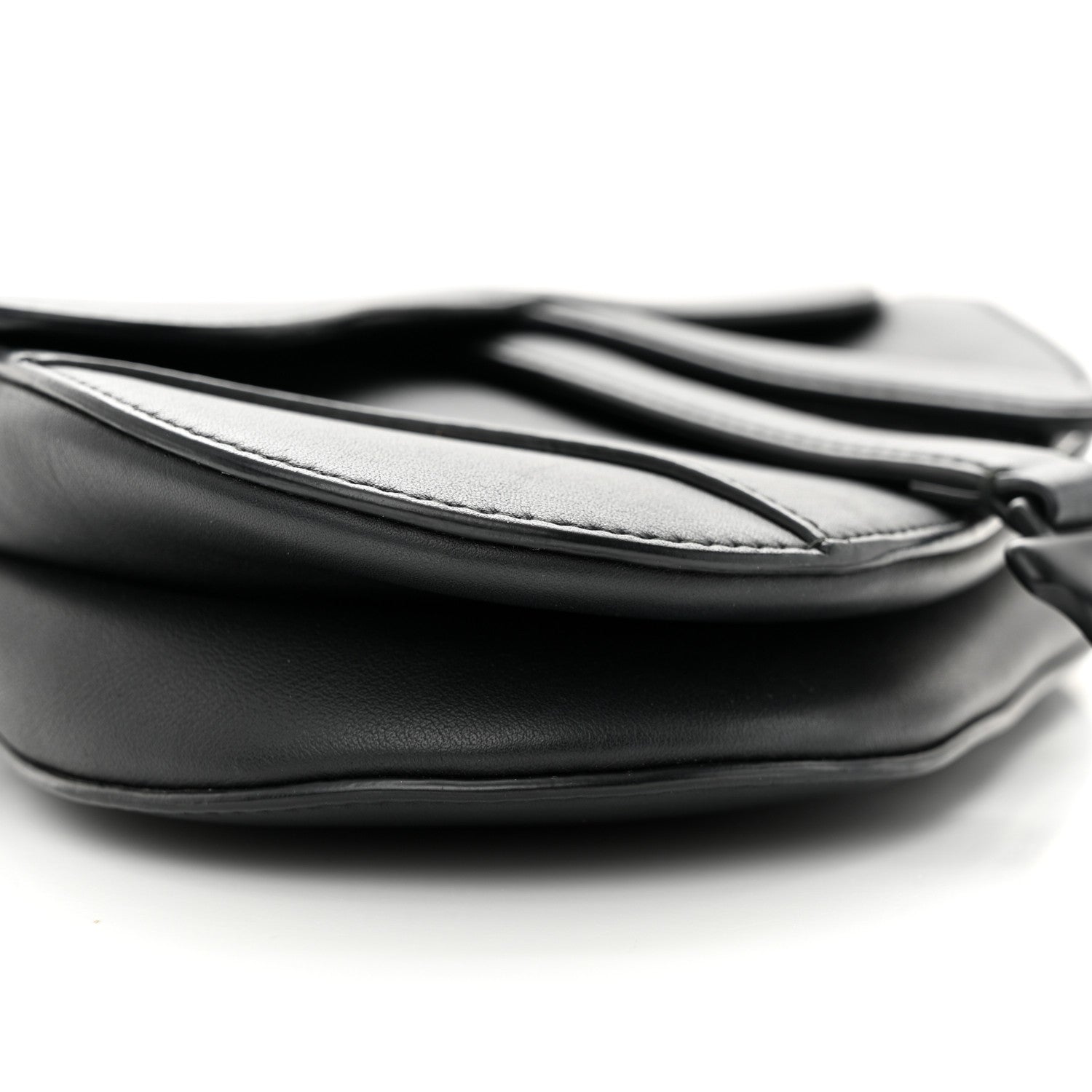 Christian Dior Ultra Matte Calfskin Mini Saddle Bag Black 8 of 9
