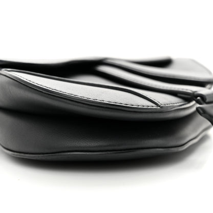 Christian Dior Ultra Matte Calfskin Mini Saddle Bag Black 8 of 9