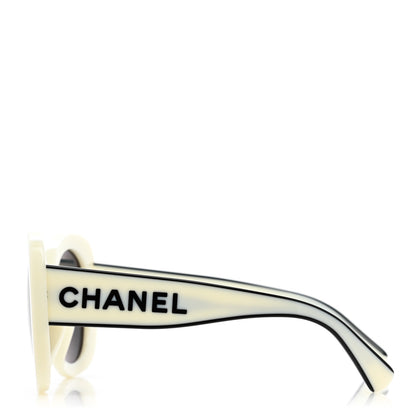 Chanel Acetate Sunglasses 71414A White 3 of 8
