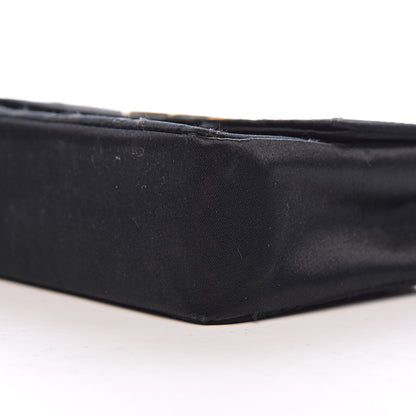 Chanel Satin Double Stitched Mini Single Flap Black 12 of 14