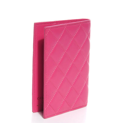 Chanel Lambskin Quilted Passport Holder Fuchsia 3 of 7