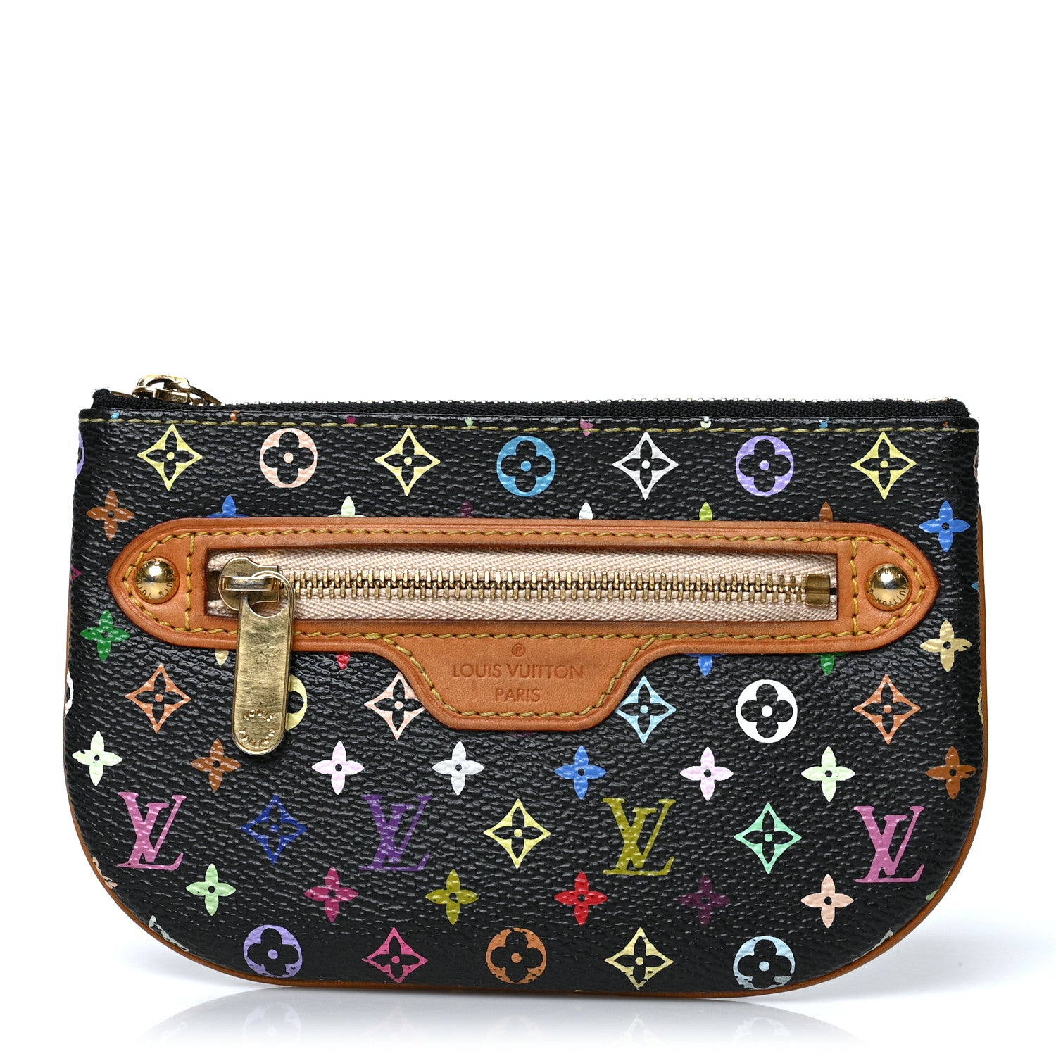 Louis Vuitton Monogram Multicolor Pochette Plate MM Black 1 of 6