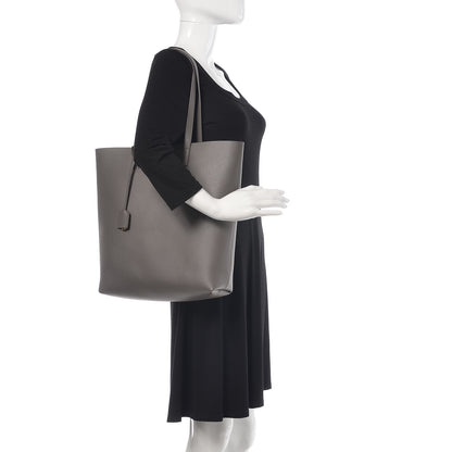 Saint Laurent Calfskin Medium Shopping Tote Fog 2 of 9
