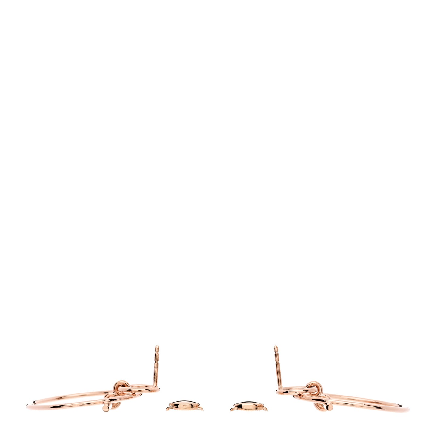 18K Rose Gold PM Loop Earrings