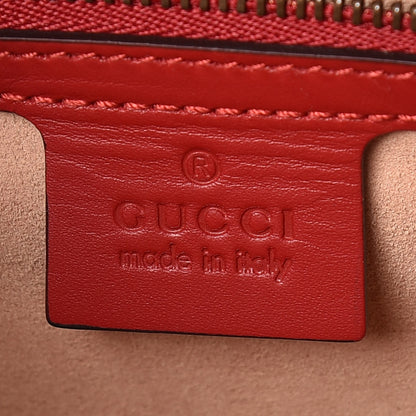 Gucci Calfskin Sylvie Web Small Queen Margaret Top Handle Bag Blue Agata Hibiscus Red Mystic White Sugar Pink 9 of 10