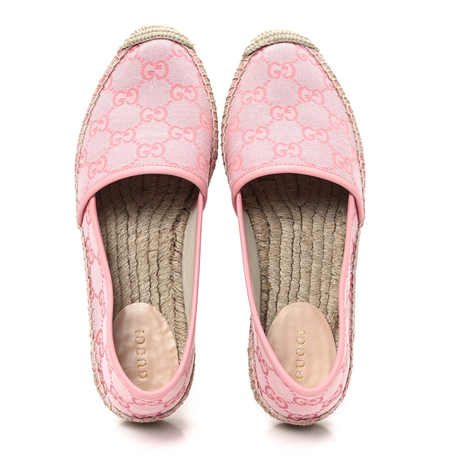 Gucci Canvas Monogram Espadrilles 37 Soft Pink 2 of 10