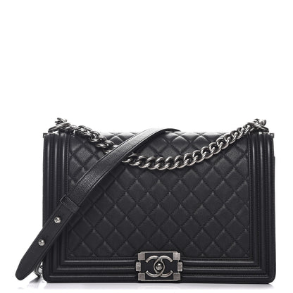 Chanel Calfskin Quilted New Medium Boy Flap Black 1 of 11