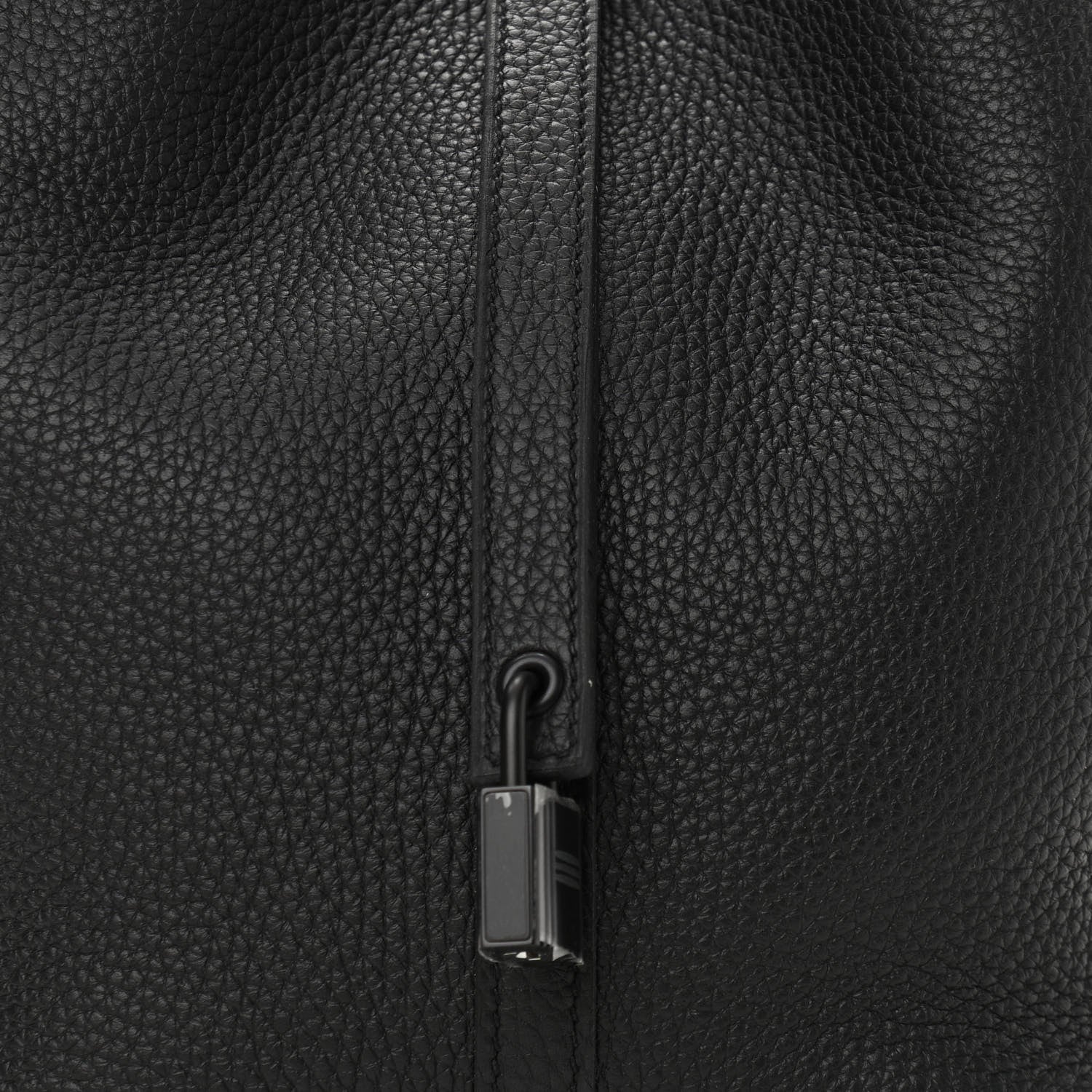 Hermes Taurillon Clemence Monochrome Picotin Lock 22 MM Black 8 of 11