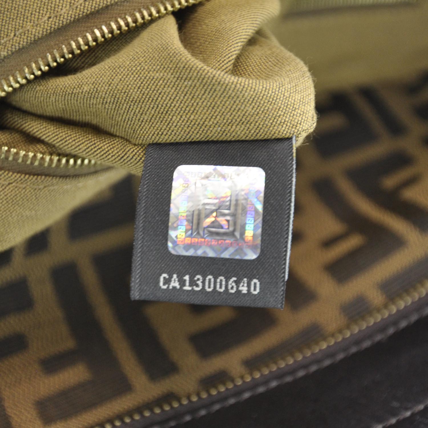 Fendi Zucca Large Chef Shopper Tote Tobacco 9 of 10