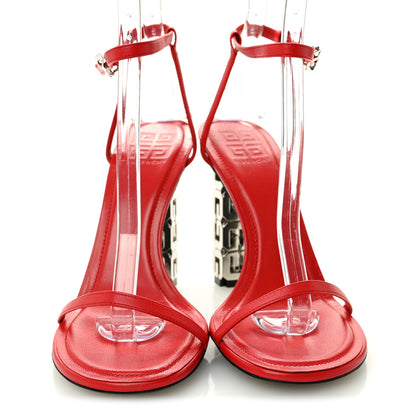 Givenchy Smooth Nappa G Cube 105mm Sandals 39 Red 2 of 8