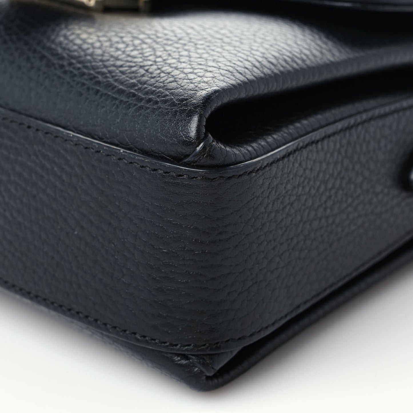 Dollar Calfskin Interlocking G Crossbody Bag Black